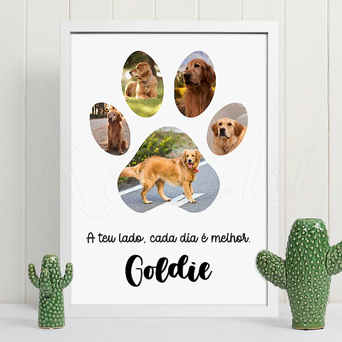 Quadro Personalizado com Foto de Animal de Estimação