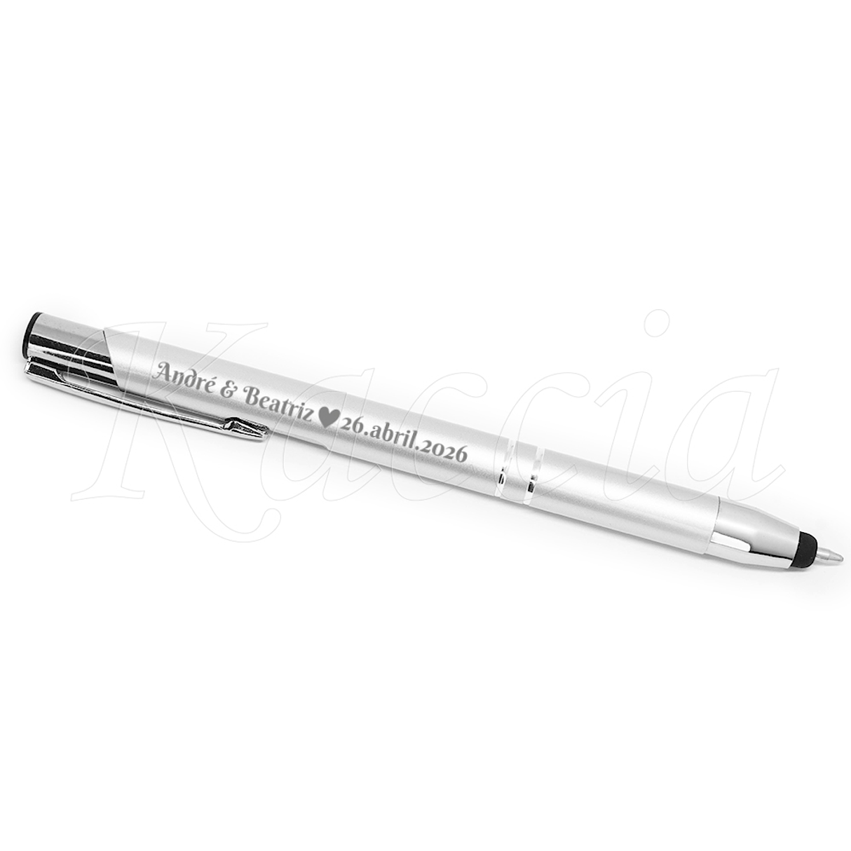 Caneta Personalizada c/ Touch com Nome e Data Especial 3