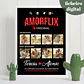 Ficheiro Digital - Quadro Personalizado “Amorflix” com Fotos - Thumbnail 1