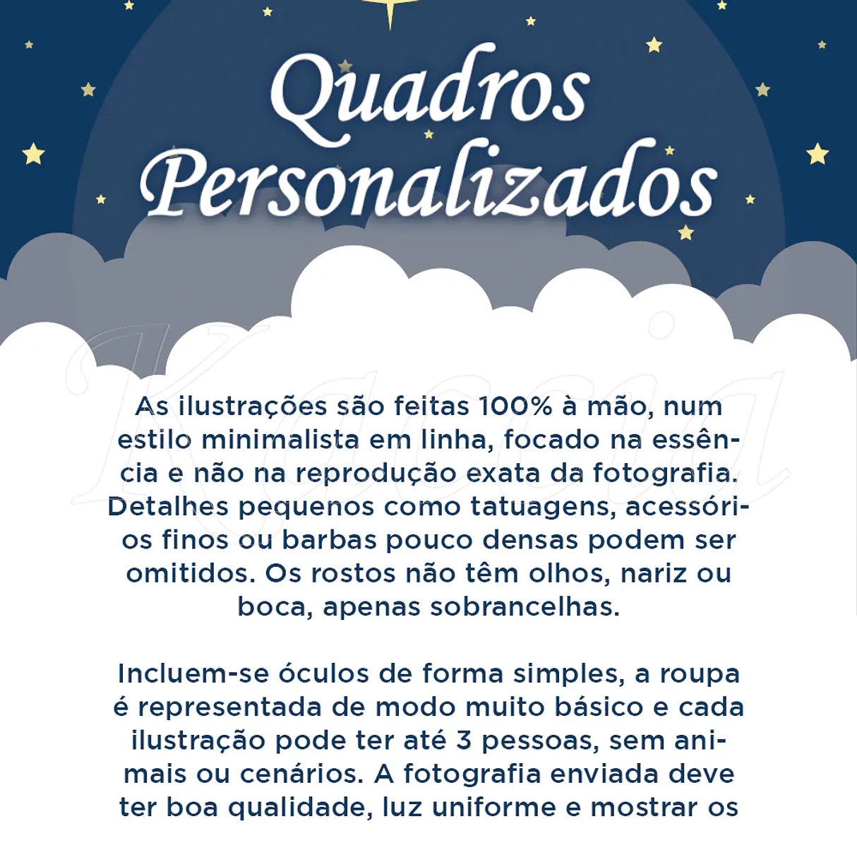 Ficheiro Digital - Quadro Personalizado Ilustração Aquarela com Foto 5