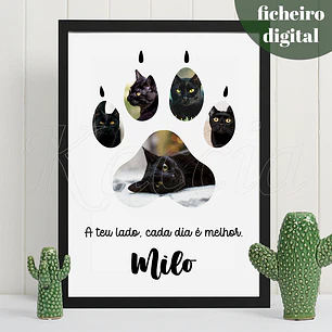 Ficheiro Digital - Quadro Personalizado com Foto de Animal de Estimação