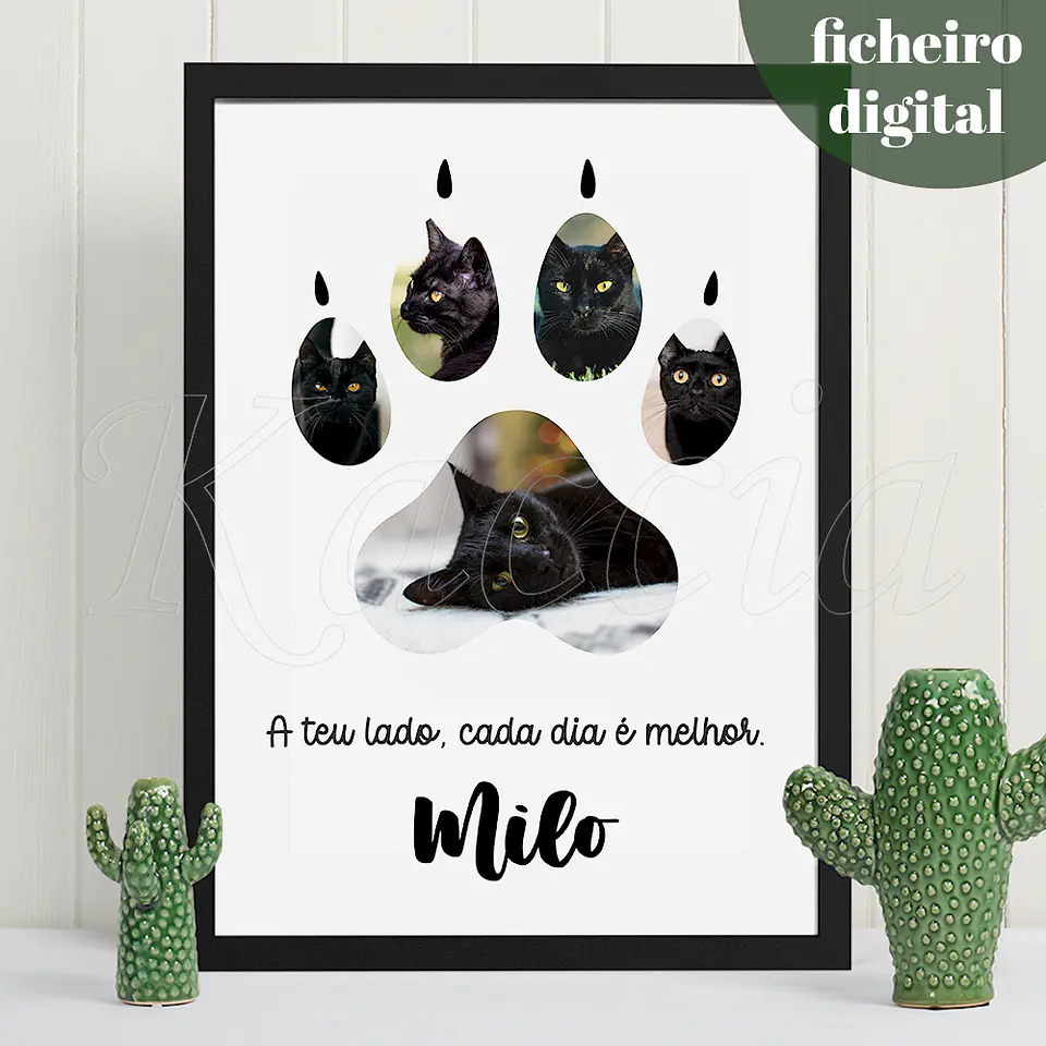Ficheiro Digital - Quadro Personalizado com Foto de Animal de Estimação 2