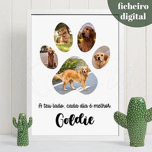 Ficheiro Digital - Quadro Personalizado com Foto de Animal de Estimação