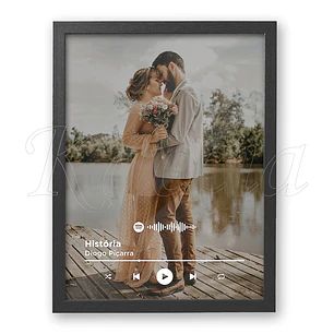 Ficheiro Digital - Quadro Spotify Personalizado Bohemic com Foto