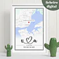 Ficheiro Digital - Quadro Personalizado Mapa Cidade Lovers - Thumbnail 1