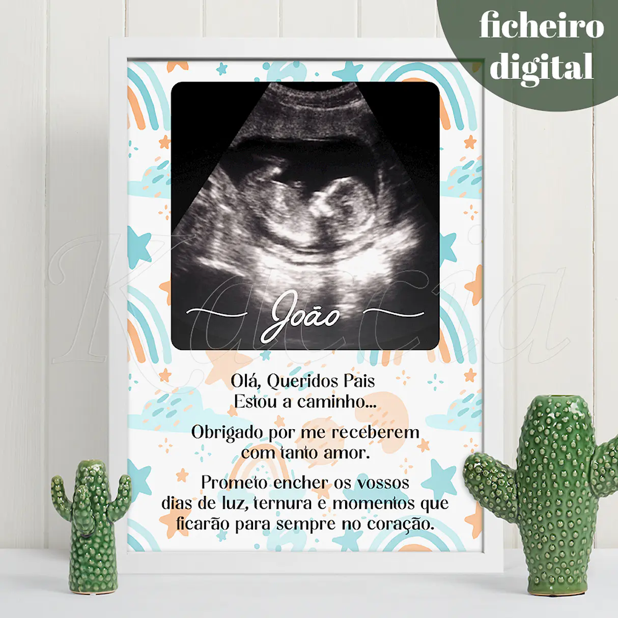 Ficheiro Digital - Quadro Personalizado com Ecografia 1