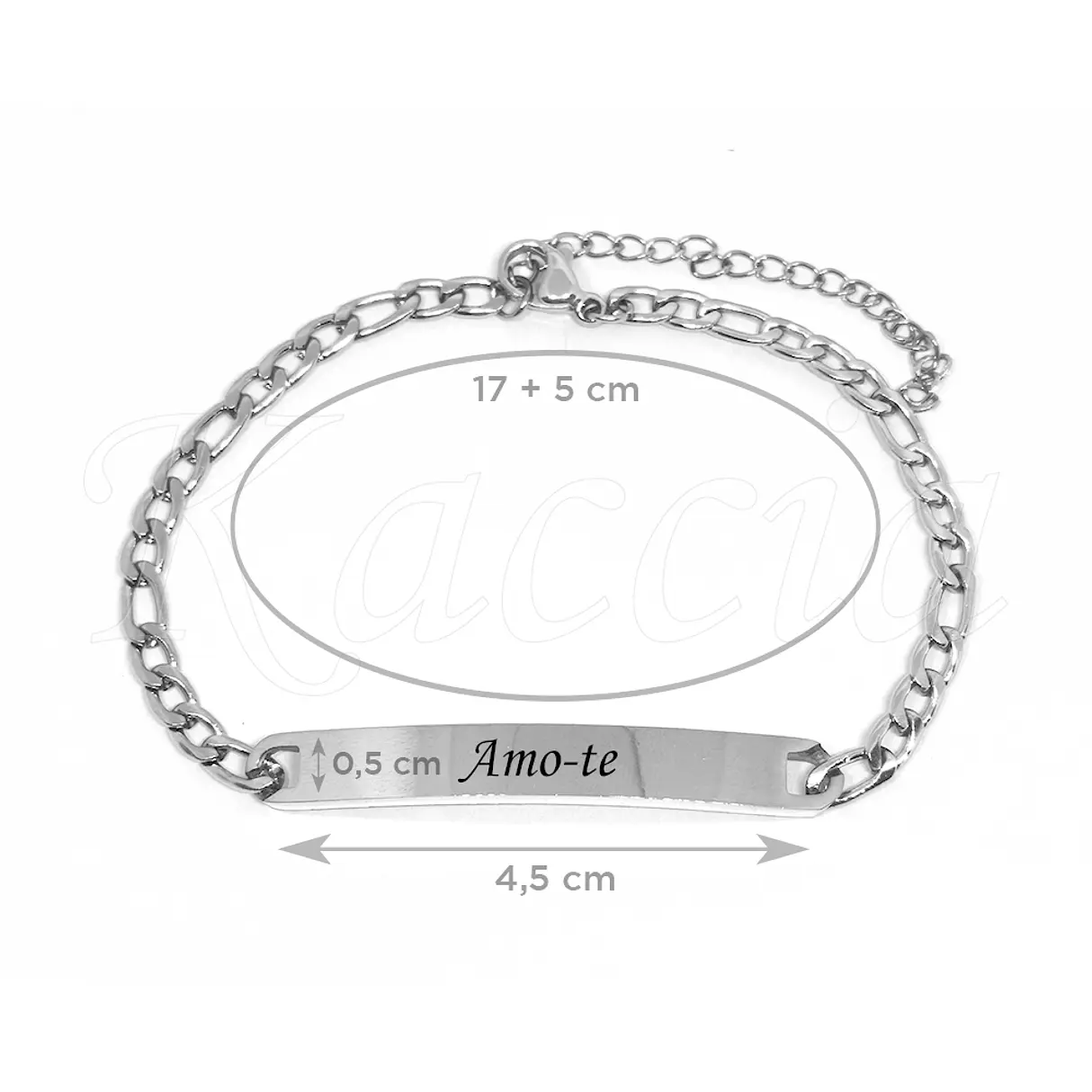 Pulseira Personalizada Mulher Merley Aço Inox  4