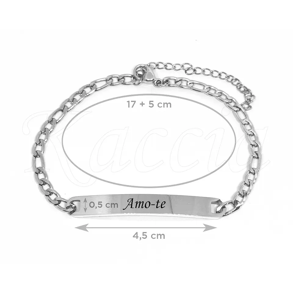 Pulseira Personalizada Mulher Merley Aço Inox  4