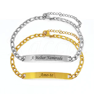 Pulseira Personalizada Mulher Merley Aço Inox 