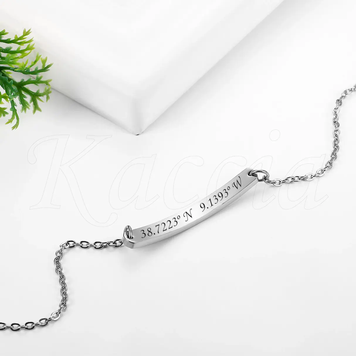 Pulseira Personalizada Mulher Liora Aço Inox  5