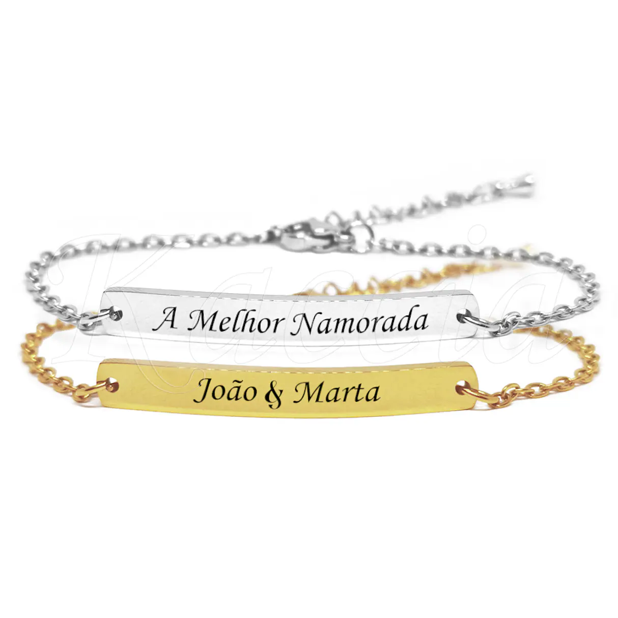 Pulseira Personalizada Mulher Liora Aço Inox  1