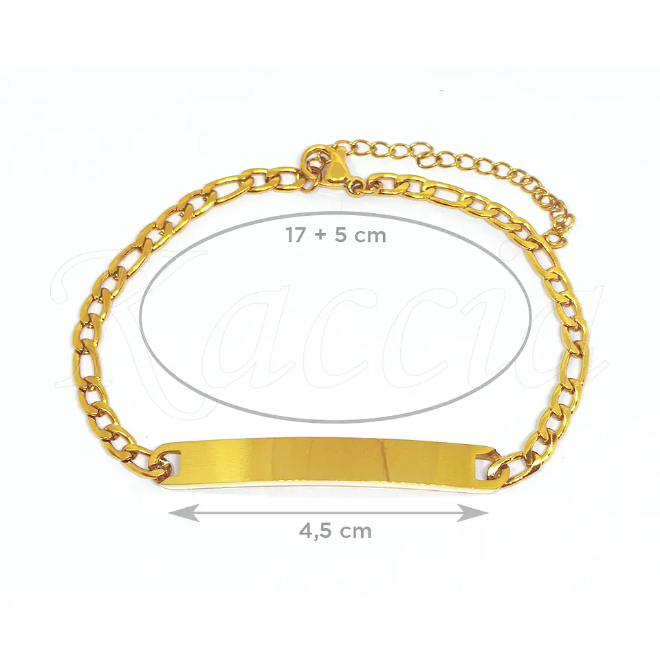 Pulseira Personalizada de Casal Merley Aço Inox  3