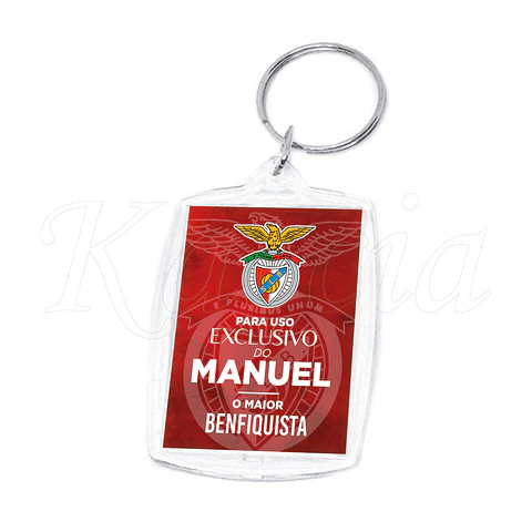 Porta-chaves Acrílico Maior Benfiquista