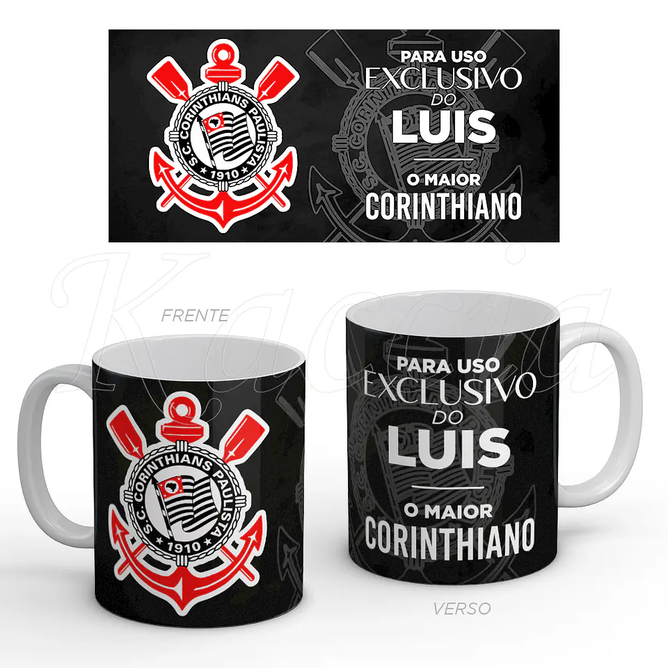 Caneca Personalizada Maior Corinthiano/a - Corinthians 1