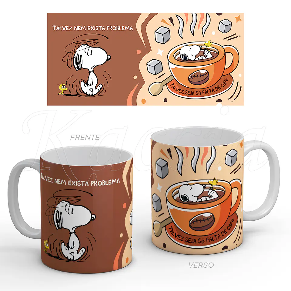 Caneca Só Falta de Café Snoopy  1