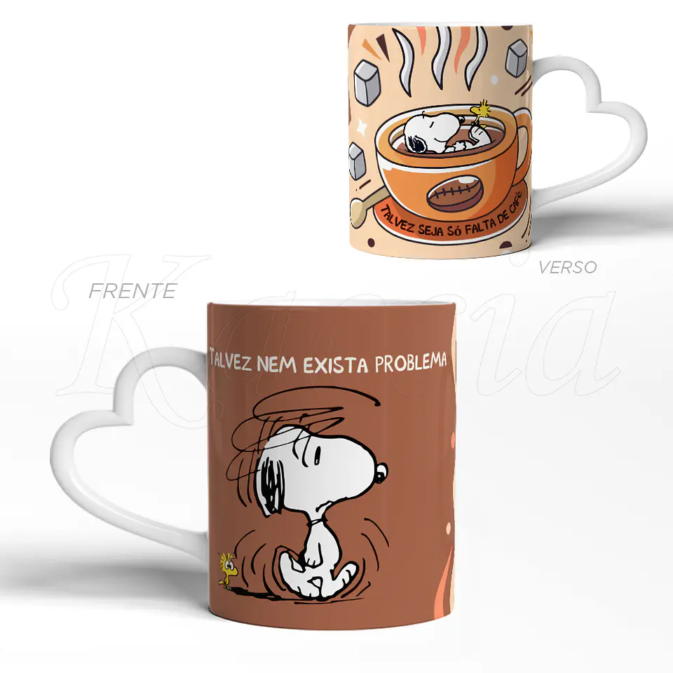 Caneca Só Falta de Café Snoopy  3