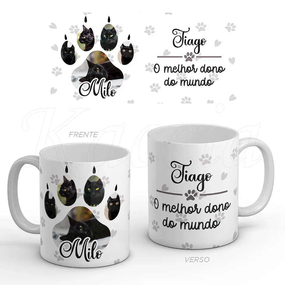 Caneca Personalizada Animal de Estimação com Fotos - Cão 5