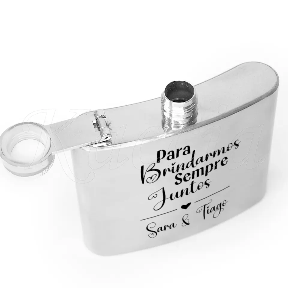 Garrafa de Bolso Personalizada Para Brindarmos Sempre Juntos 3