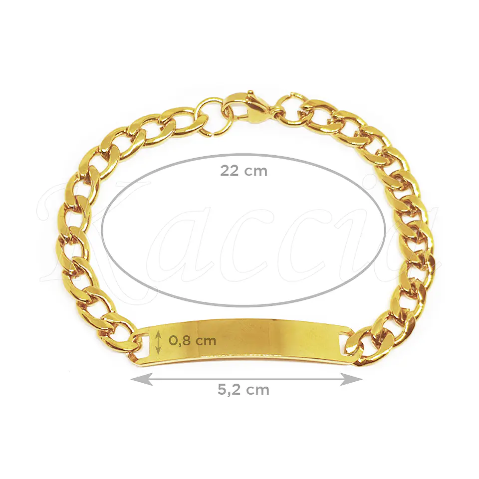 Pulseira Personalizada com Frase de Casal Liora Aço Inox 4