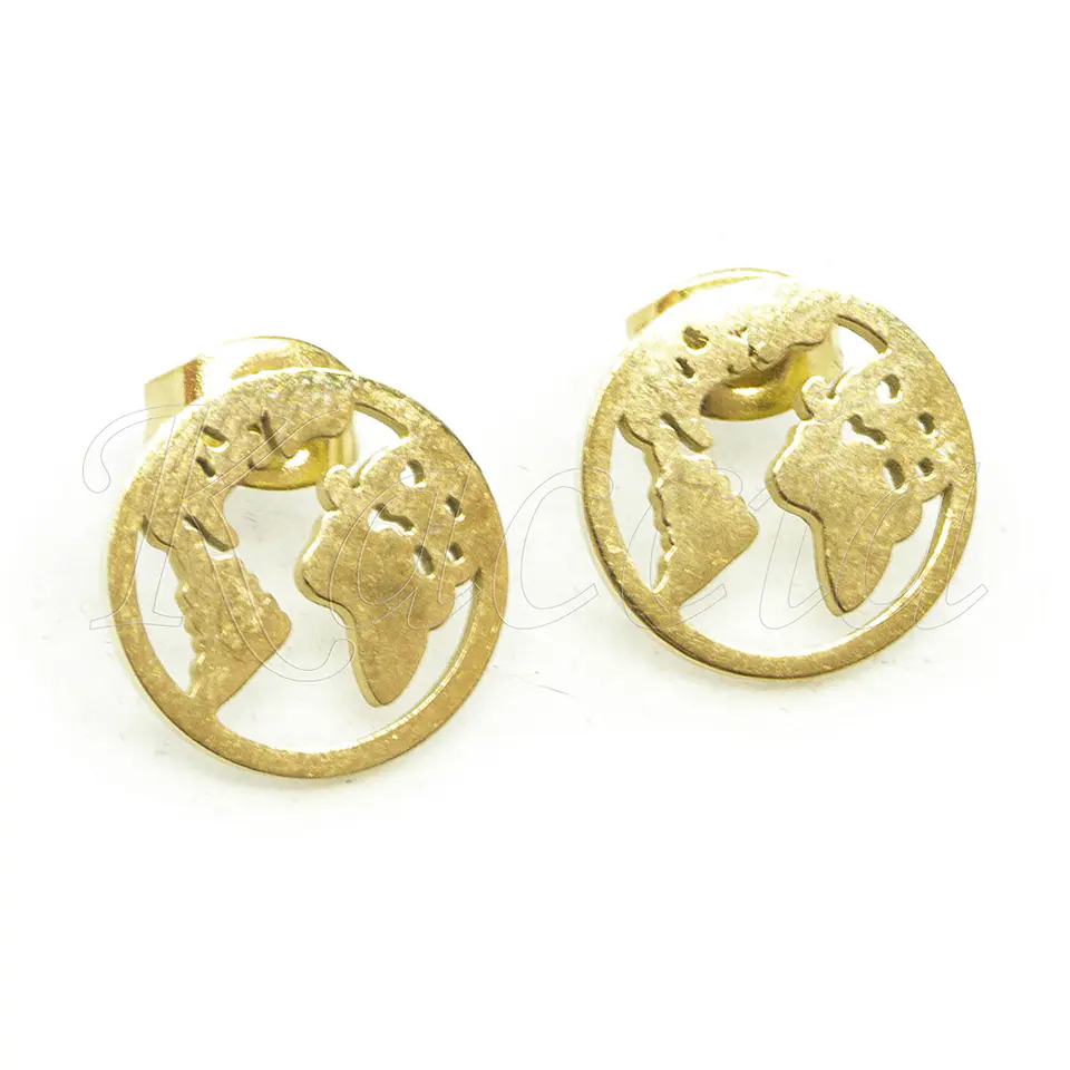 Brincos em Aço Mini Mundo 2