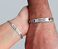 Pulseira Personalizada de Casal Merley Aço Inox  - Thumbnail 1