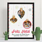 Quadro de Natal Personalizado com Foto em Bolas de Natal - Thumbnail 2
