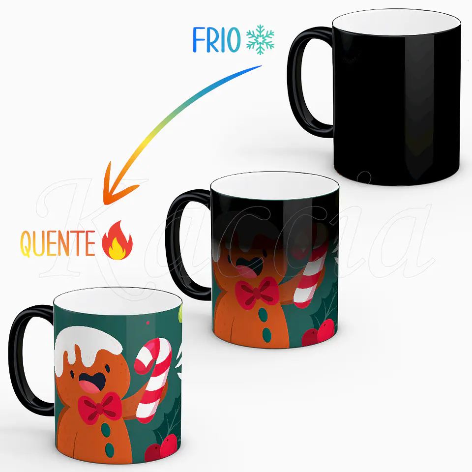 Caneca Personalizada Bolacha de Gengibre com Nome 2