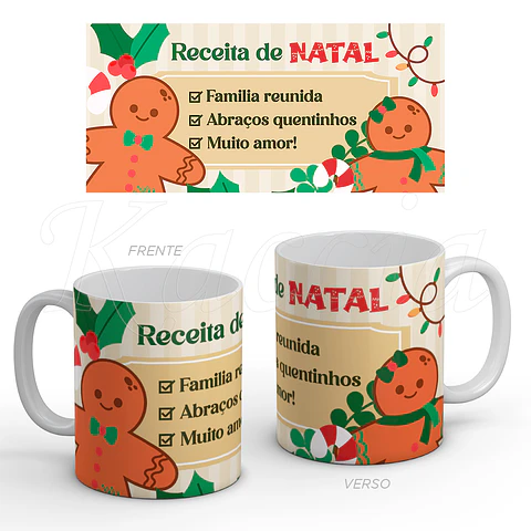 Caneca Receita de Natal