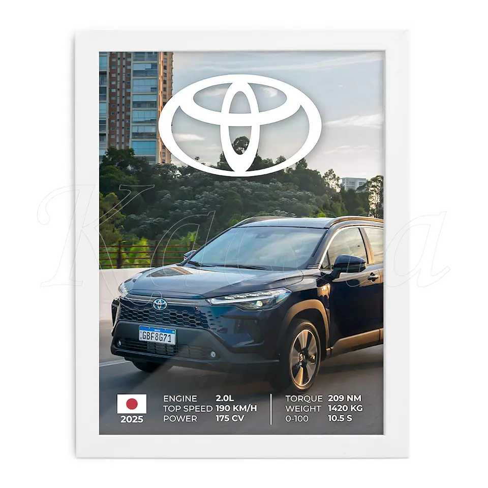 Quadro Carro dos Sonhos Personalizado com Foto e Especificações 4
