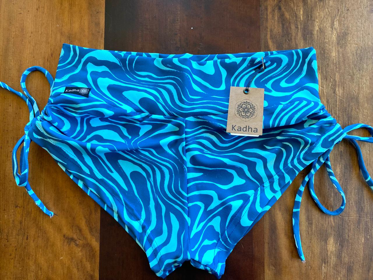 Short Hot Yoga Cebra Azul