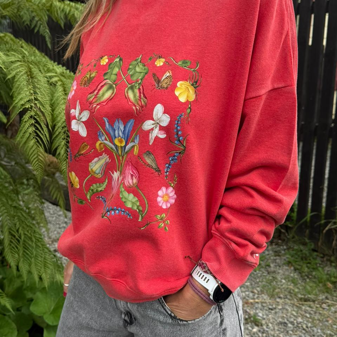 Poleron Flowers Cuello Redondo 1