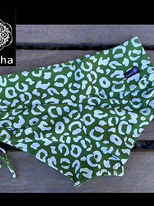 Short Hot Yoga Wild Green