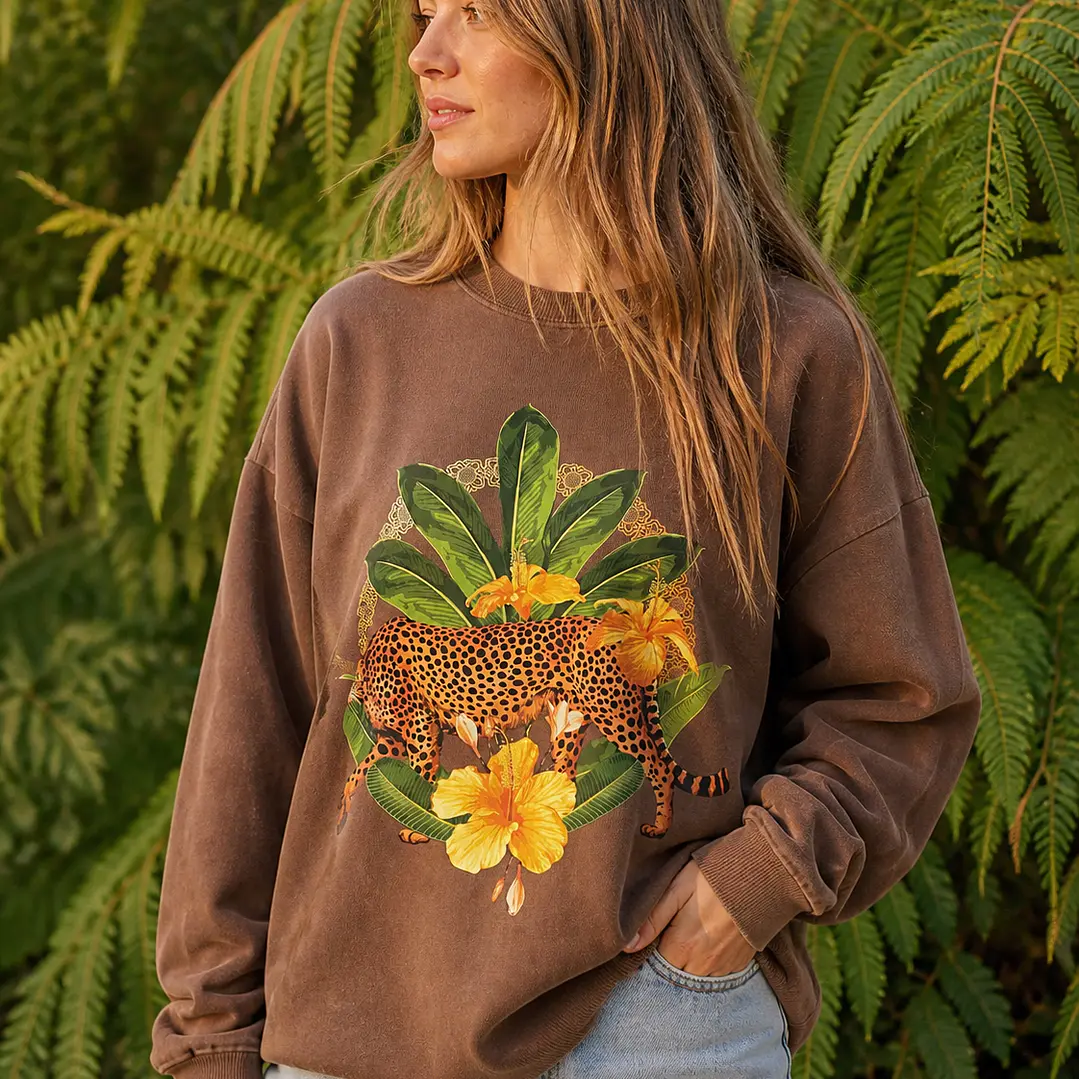 Polerón Cheetah Cuello Redondo 1