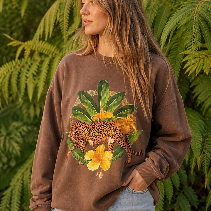 Polerón Cheetah Cuello Redondo 1
