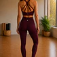 Conjunto Burdeo Leggings y Top - Miniatura 2