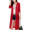 Kimono Tunica Tapado Corto Casual Rojo De Encaje. Tallas Plus Kadrihel Modelo T011
