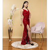 Vestido Largo Elegante Ideal Para Fiesta de Noche Gala Matrimonio Boda. Modelo ML75