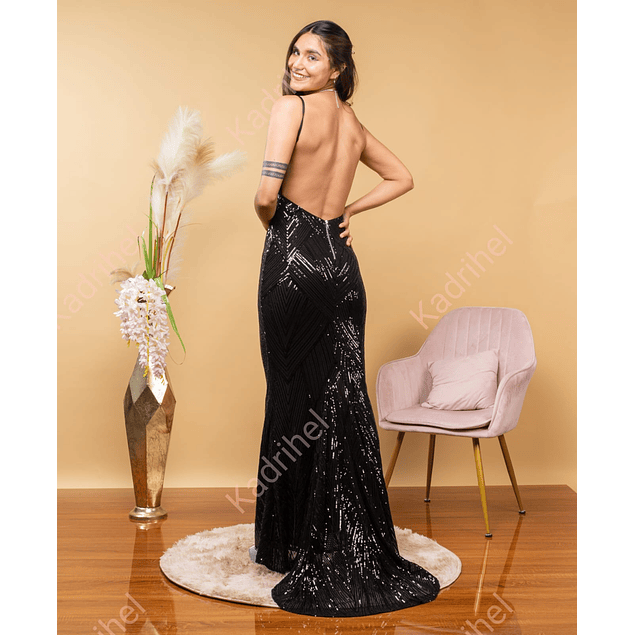 Vestido Largo Elegante Ideal Para Fiesta De Noche, Gala, Matrimonio Graduaciones, Modelo ML88