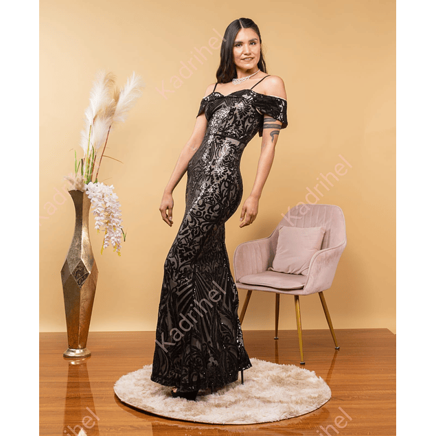 Vestido Largo Elegante Ideal Para Fiestas De Noche, Galas Matrimonio, Graduacion. Modelo ML76