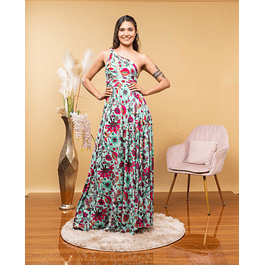 Vestido Multiforma, Multiuso  Estampado Ideal Para Fiesta Damas De honor, Matrimonio. Tallas Pluss Kadrihel