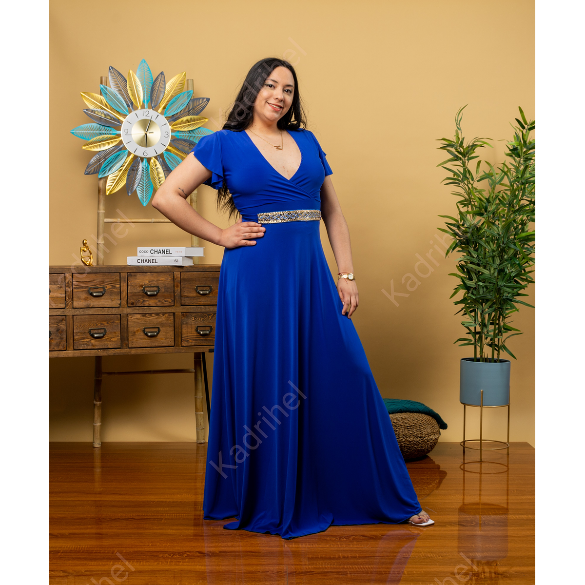 Vestido Formal Vestidos Para Damas De Honor Color Azul Rey VESTIDO