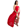 Vestido Largo Straple Para Embarazadas Ideal Para Sesión De Fotos. Talla Plus Kadrihel Modelo E006