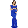 Vestido de Embarazada Tipo Sirena Ideal Para Fiesta Boda Baby Shower. Tallas Plus Kadrihel Modelo E009