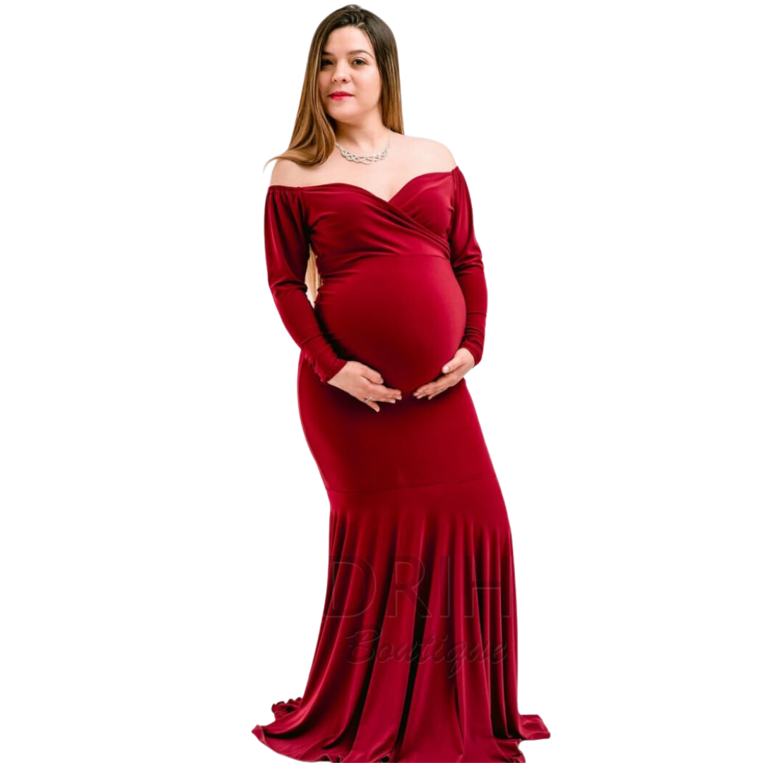 Vestido Largo Damas De Honor Embarazadas Vestido Largo Tipo Sirena