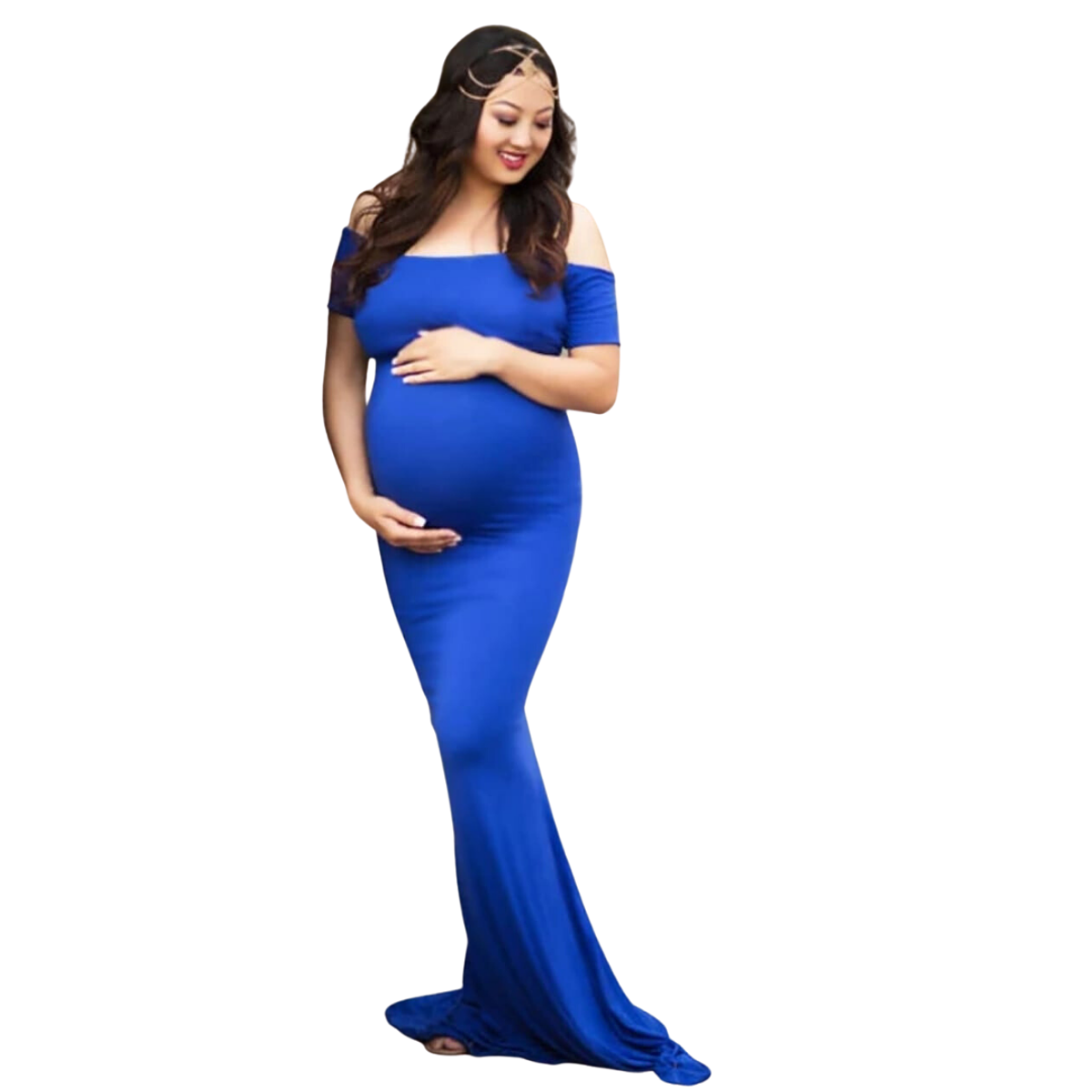 Vestido Largo Corte Sirena Para Embarazadas