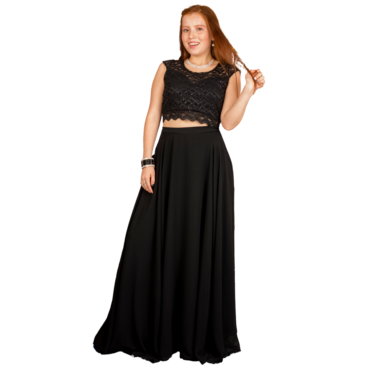 Maxi Skirt Vestidos De Crop Top Y Falda Larga Set De Maxi Falda