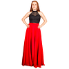 Set de maxi falda con crop top conjunto sexy vestido de fiesta kadrihel