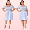 VESTIDO DE NOVIA ACAMPANADO MARCA KADRIHEL PLUS SIZE BODA MATRIMONIO MOD-SN17 (NO INCLUYE CINTURON)