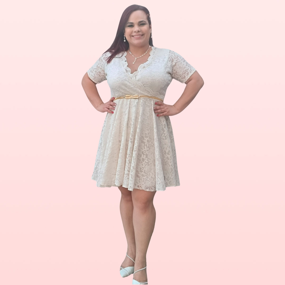 Vestido Conjunto Peplum Plus Size Final Sale Plus Size Sleeveless