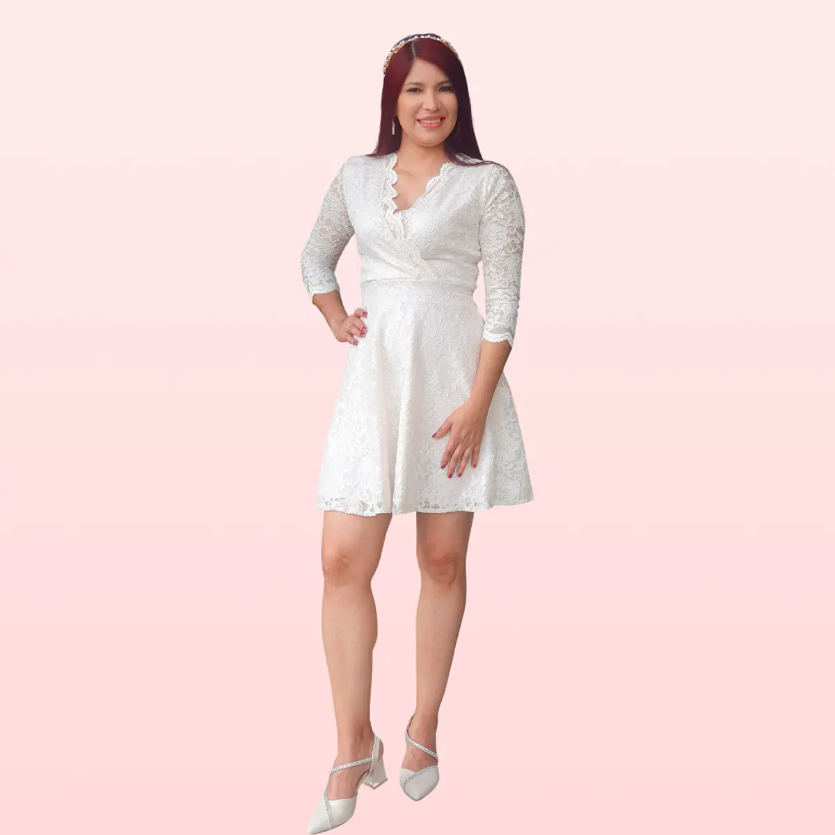 vestido-acampanado-corto-todo-encaje-cruzado-en-busto-con-fo